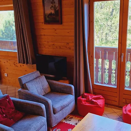 Familial Avec Cheminee A La Plagne, Proche Station - Fr-1-755-7 木屋 拉普拉涅