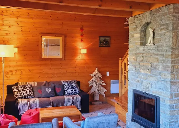 Familial Avec Cheminee A La Plagne, Proche Station - Fr-1-755-7 木屋