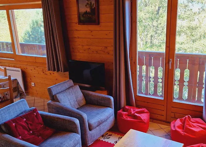 Familial Avec Cheminee A La Plagne, Proche Station - Fr-1-755-7 샬레 라 플라뉴